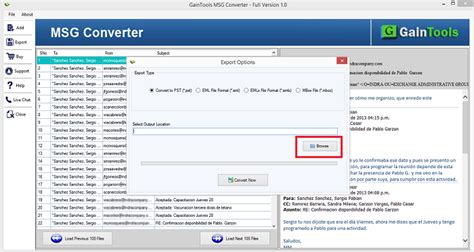 MSG To PST Converter Tool Switch Outlook MSG File To PST GainTools