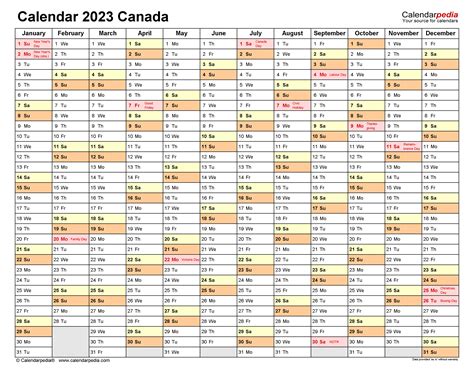 Canada Calendar 2023 Free Printable Excel Templates Images And Photos