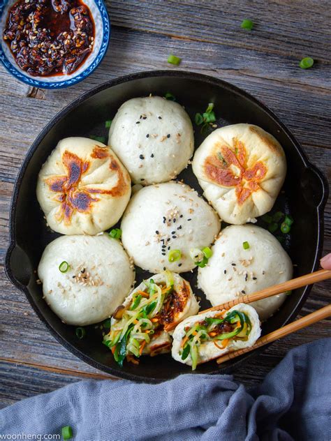 How To Make Pan Fried Steamed Buns Sheng Jian Bao Woonheng
