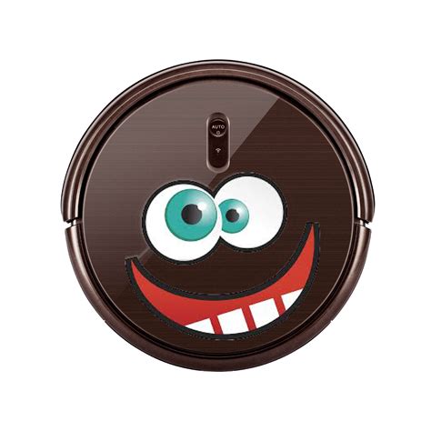 Crazy Funny face sticker decal for Robot Vacuum cleaner. Custom ...