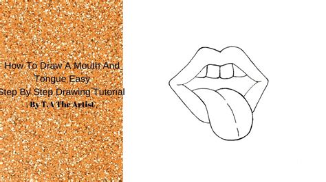 How To Draw Mouthlips And Tongue Easy Step By Step Drawing Tutorial