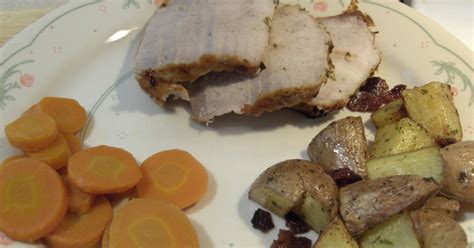 Diab2cook Herb Crusted Pork Tenderloin W Roasted Red Potatoes Sliced