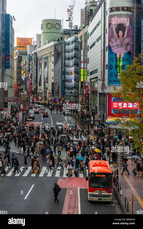 Crossing From Above Crowds Of People Crossing Zebra Crossings At