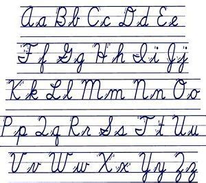 Alphabetize list is a free online tool that puts any list in alphabetical order. cursive alphabet chart | Cursive chart, Cursive alphabet ...