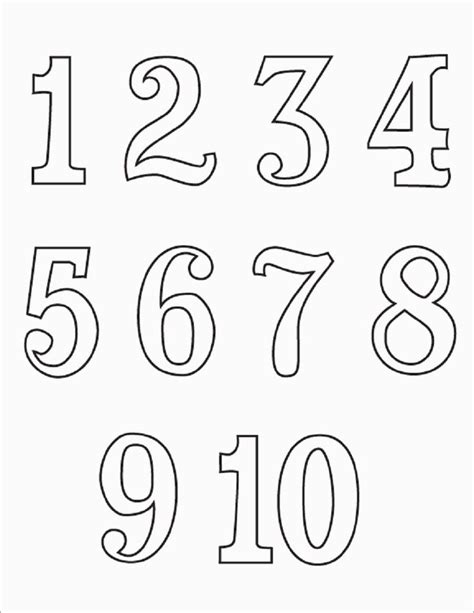Printable Coloring High Numbers Pages