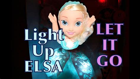 SINGING Frozen Elsa Doll Toy Review Let It Go Snow Glow LIGHT UP YouTube