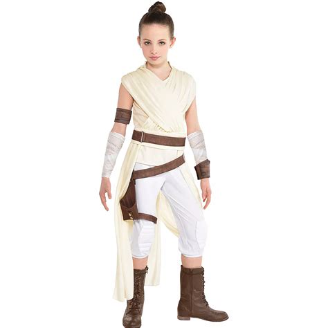 Rey Costume For Kids Star Wars 9 The Rise Of Skywalker Party City