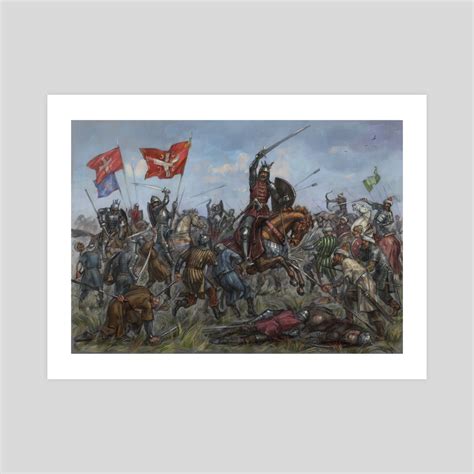 Battle Of Kosovo 1389 An Art Print By Anton Batov Inprnt