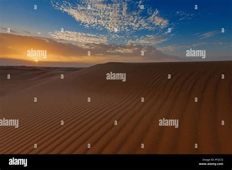 Desert Landscape At Sunset Saudi Arabia Stock Photo Alamy