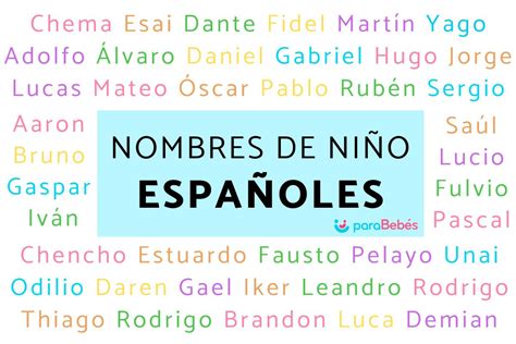 120 Nombres De Niño EspaÑoles Bonitos Y Modernos