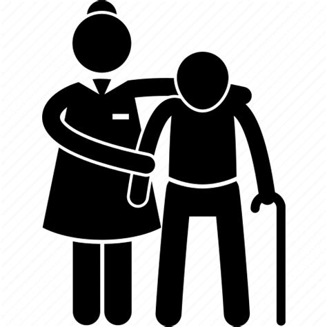 Care Caretaker Elderly Folks Home Man Old Icon Download On Iconfinder