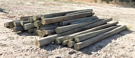 Treated Posts And Wood Utility Poles 8 To 10 Long