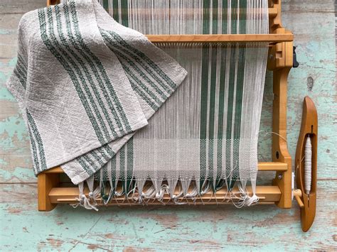 Weaving With 62 Cotton On A Rigid Heddle Loom Plus Hemming A Dish