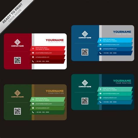 Free Vector Business Cards Template Design