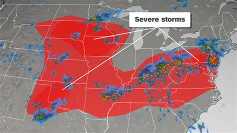 Severe Storms Map