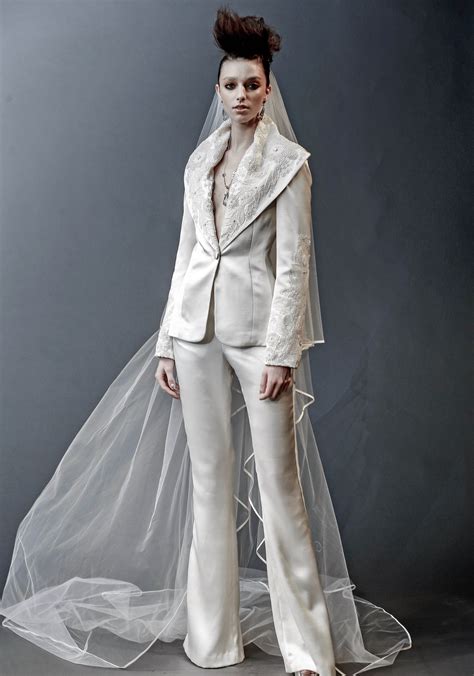 71 Chic Wedding Suits For Brides Martha Stewart Weddings