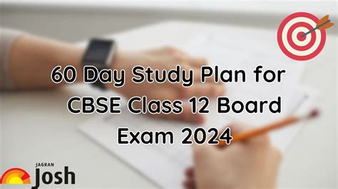 Cbse Class 12 Board Exam 2024 60 Day Master Study Plan To Score High