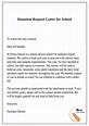 Free Donation Request Letter Template- Format, Sample & Example