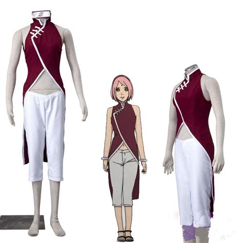 Boruto Naruto Haruno Sakura Cosplay Costume Free Shipping 7299