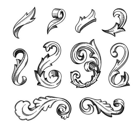 This is supposedly the authentic early music style. Baroque ornaments design vector free download