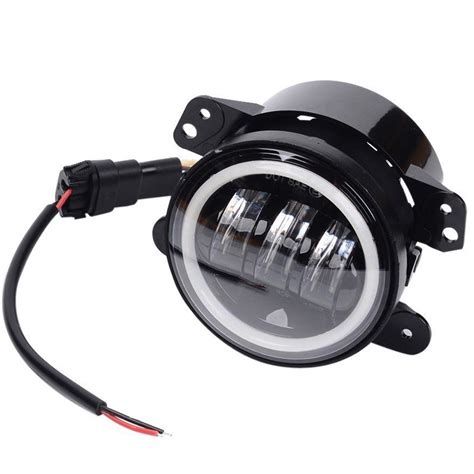 4 Inch Round Led Fog Light Headlight 30w Projector Lens With Halo Drl Lamp Buy Halo Drl Lamp