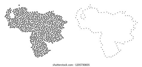 Dot Contour Map Abkhazia Designed Dots Stock Vector Royalty Free