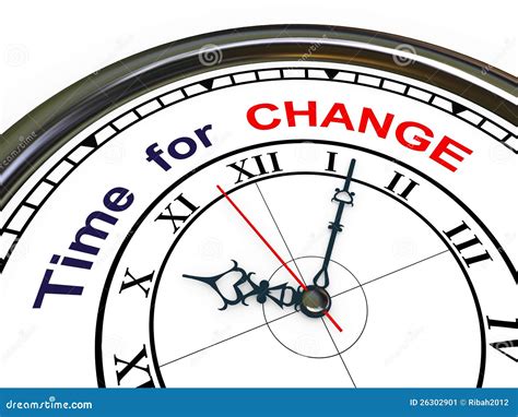3d Clock Time For Change Stock Illustration Illustration Of Clock