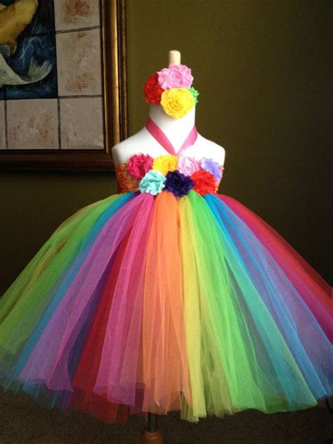 Rainbow Color Tutu Dress Birthday Party Photo Girl Baby Shower Etsy