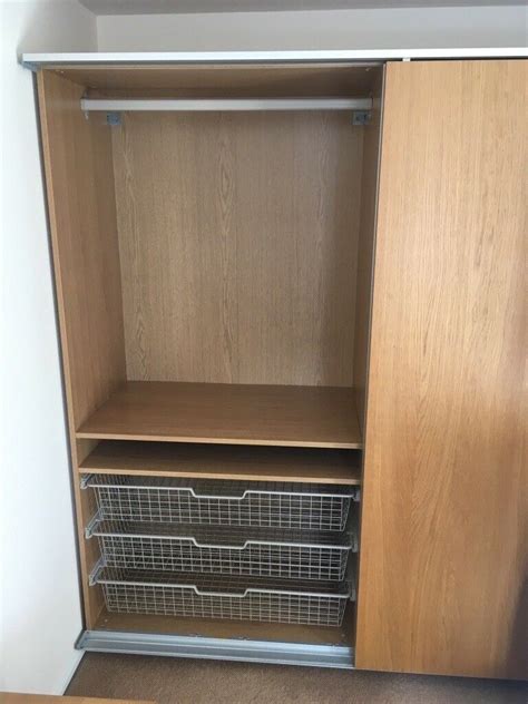 You can even add and remove parts such as shelves and drawers at a later. Ikea Pax Malm double wardrobe with mirrored sliding door ...