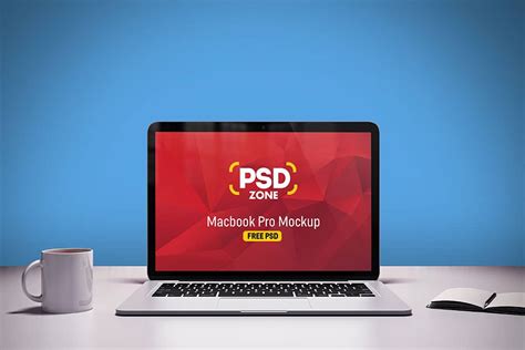 macbook pro desk mockup   apps ui designs