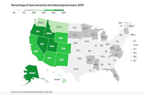 Map Us Government Land Ownership By State E Pluribus Unum Us