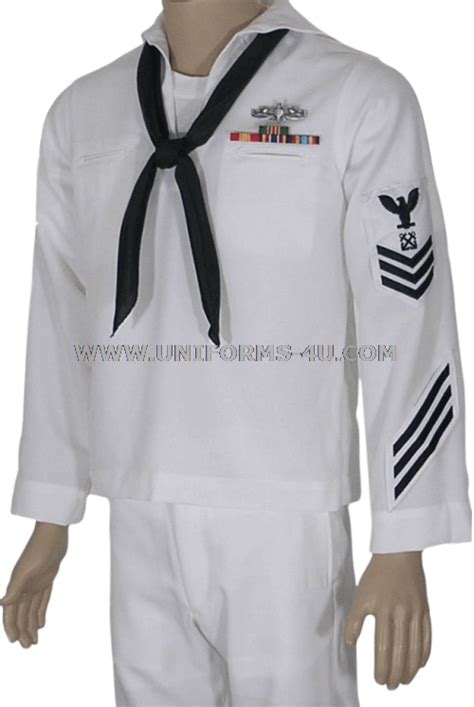 Us Navy Enlisted Service Dress White Uniform E1 E6