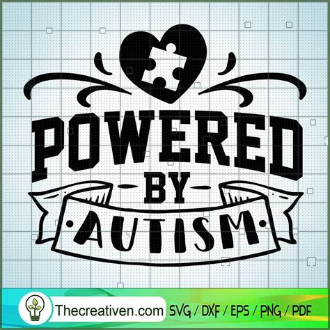Powered By Autism Svg Free Autism Svg Free Free Svg For Cricut