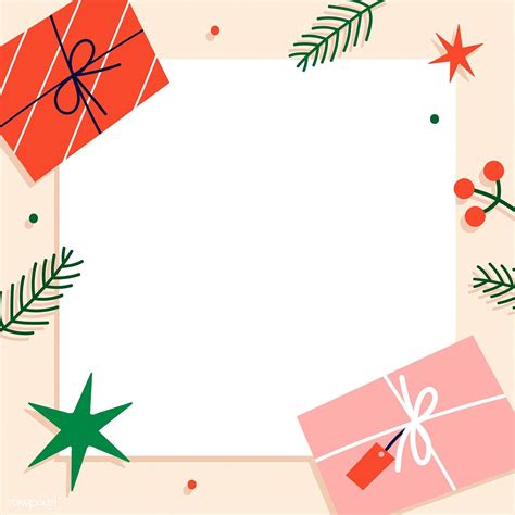 Square Christmas Social Ads Template Vector Premium Image By Rawpixel