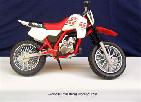 The yamaha dt is a series of motorcycles and mopeds produced by the yamaha motor corporation.models in the dt series feature an engine displacement of 50 to 400 cc (3.1 to 24.4 cu in). Claus Miniaturas: Miniatura Yamaha DT 200 versão Motard.