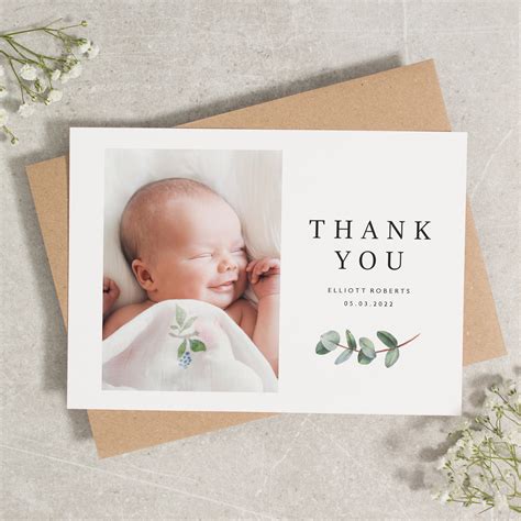 Baby Thank You Cards With Envelopes Baby Thank You Baby Etsy Uk