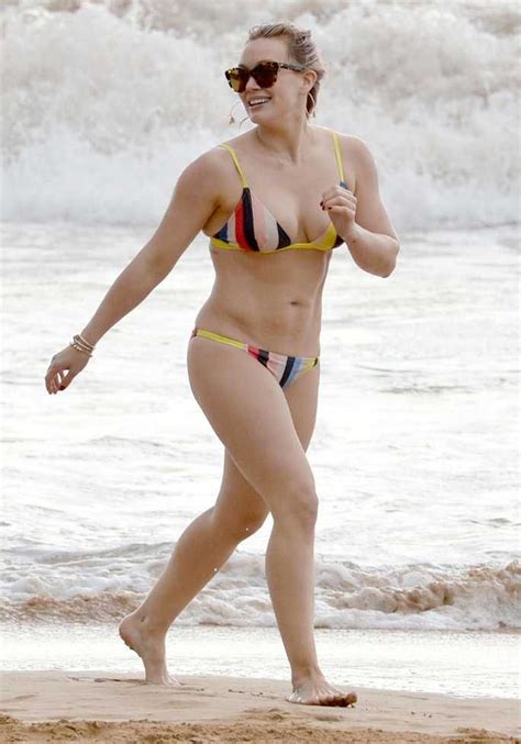 hilary duff shows off her fierce physique in a bikini on vacation hilary duff bikini hilary