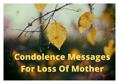 100 Messages Of Condolences For Loss Of A Mother Condolence Messages