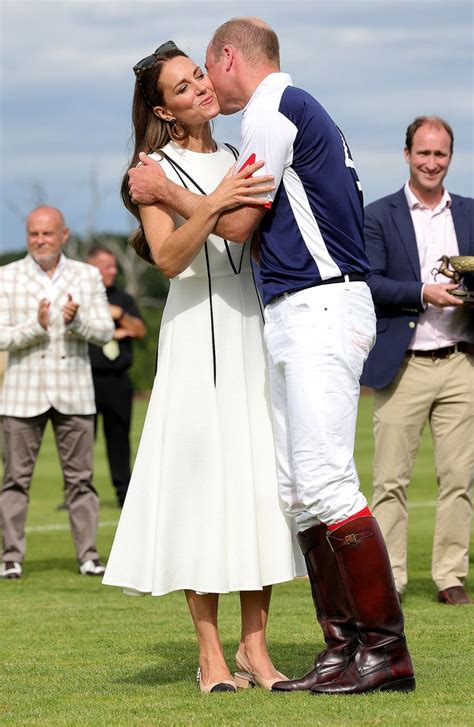 Kate Middleton And Prince William Share Rare Pda At Polo Match See The