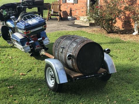 Whiskey Barrel Trailer Motorcycle Camper Trailer Pull Behind