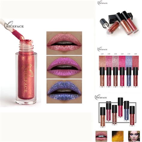 Niceface Color Matte Metallic Lipstick Waterproof Silky Moist