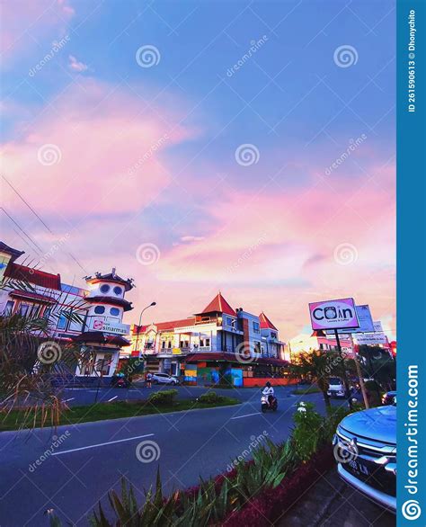 Night In Balikpapan City Editorial Photo 221908561