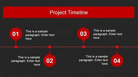 Animated Red Timeline Design For Powerpoint Slidemodel