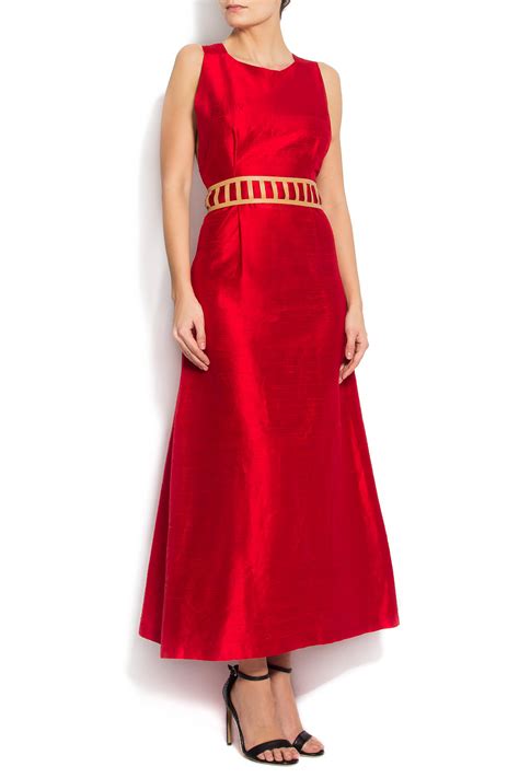 Silk Shantung Midi Dress Maxi Dresses Made To Measure
