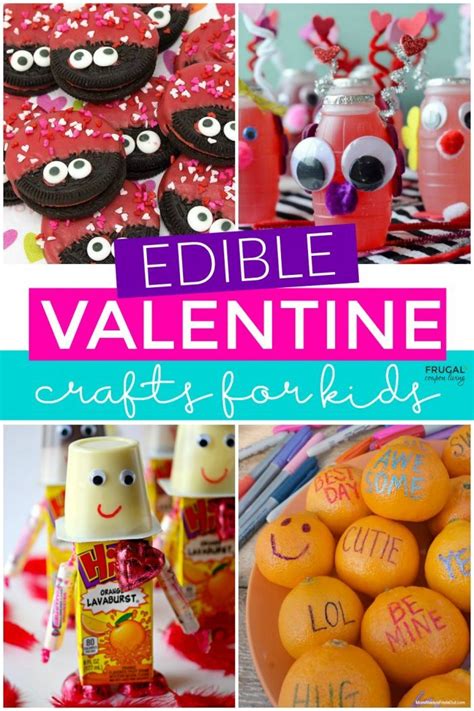 Kids No Bake Edible Valentines Day Crafts With Food