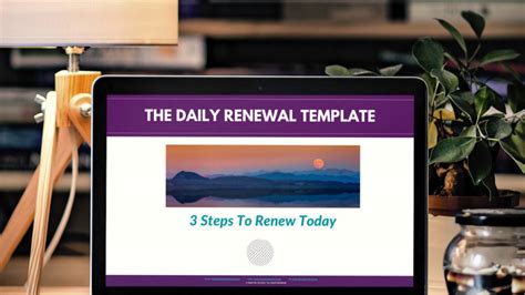 Daily Renewal Template Free Resource