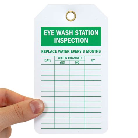Eye wash station checklist spreadsheet eyewash log sheet editable template printable according contract title aware of water wash eye wash stations ranc akbana. Sample, Example & Format Templates: Inspection Tags-On-A ...