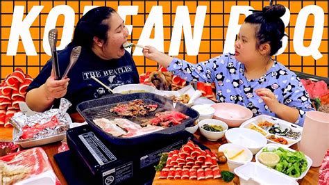 KOREAN BBQ PORK BELLY WRAPS WAGYU STEAK FEAST AT HOME COOKING EATING MUKBANG 먹방 EATING