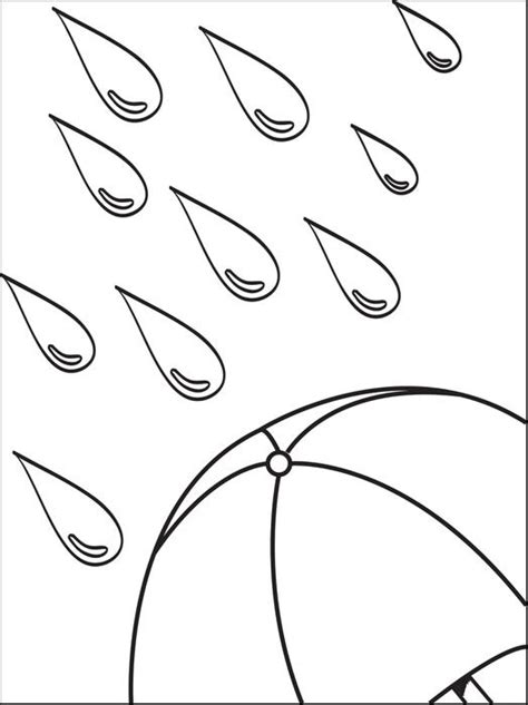 Printable Raindrops Coloring Home