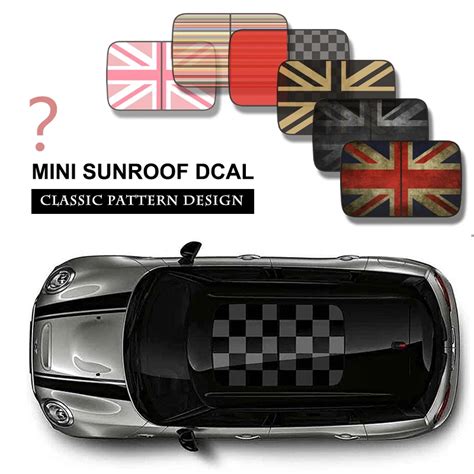 Mini Sun Roof Decal Stickers For Mini Cooper Clubman Countryman Hardtop